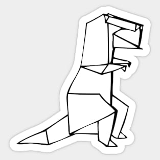 Origami T-rex Sticker